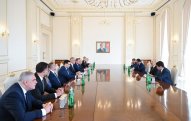 Prezident İlham Əliyev Slovakiya Milli Şurasının sədrini qəbul edib