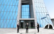 Prezident İlham Əliyev Mərkəzi Bankın yeni binasının açılışında iştirak edib