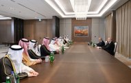 Prezident Ərəb Koordinasiya Qrupuna daxil olan üzv qurumların rəhbər şəxslərini qəbul edib - FOTO