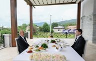 Azərbaycan və Türkmənistan prezidentləri Şuşada birgə nahar ediblər