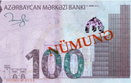 Yeni 100 manatlıqlar tədavüldə - FOTO