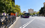 Bakıda yeni avtobus zolağı təşkil edildi