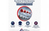 DYP küləkli hava ilə bağlı sürücülərə müraciət edib