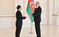 İlham Əliyev səfirlərin etimadnaməsini qəbul etdi -FOTOLAR