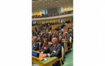 Prezident və birinci xanım BMT-nin mənzil qərargahına gəliblər