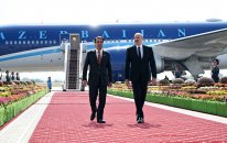 Prezident İlham Əliyev Tacikistana səfərə gəlib - FOTO