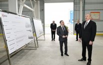 Prezident “AZWOOL” mineral daş yunu zavodunun açılışında iştirak edib