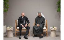 Prezident İlham Əliyev Əbu-Dabidə BƏƏ lideri ilə görüşüb