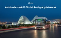 Avtobuslar 01:30-dək fəaliyyət göstərəcək - AYNA