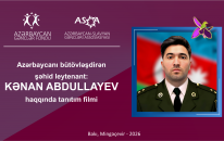 ASGA Şəhid KƏNAN ABDULLAYEV haqqında tanıtım filmi ərsəyə gətirəcək: GƏNCLƏR FONDUNUN DƏSTƏYİ İLƏ