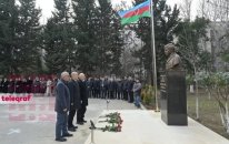 Natiq Qasımovun büstünün açılışı oldu