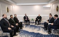 Prezident İlham Əliyev Antalyada Əhməd Əl Şaraa ilə görüşüb