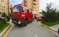 “Qobu Park” yaşayış kompleksində şərti yanğın təlimi keçirilib - VİDEO