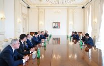 Prezident İlham Əliyev Slovakiya Milli Şurasının sədrini qəbul edib