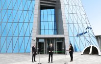 Prezident İlham Əliyev Mərkəzi Bankın yeni binasının açılışında iştirak edib