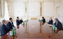 Prezident İlham Əliyev ABŞ Konqresinin Nümayəndələr Palatasının üzvünü qəbul edib