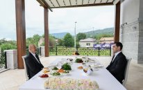 Azərbaycan və Türkmənistan prezidentləri Şuşada birgə nahar ediblər