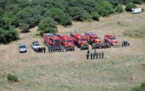 Şahbuz rayonunda meşəlik ərazidə yanğın-taktiki təlim keçirilib - FOTO