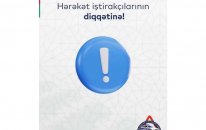 Yol polisi hərəkət iştirakçılarına müraciət edib