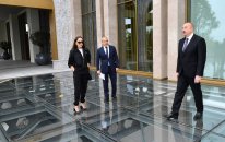 İlham Əliyev və Mehriban Əliyeva Şamaxıda hotel açılışında iştirak ediblər