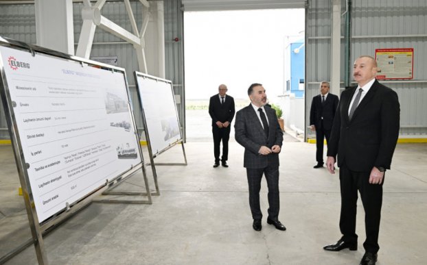 Prezident “AZWOOL” mineral daş yunu zavodunun açılışında iştirak edib