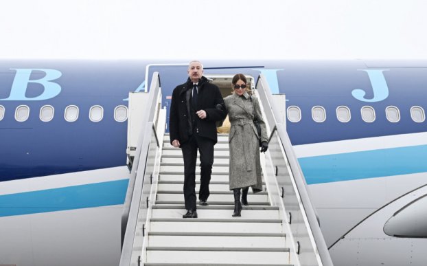 Prezident və xanımı İsveçrəyə getdi