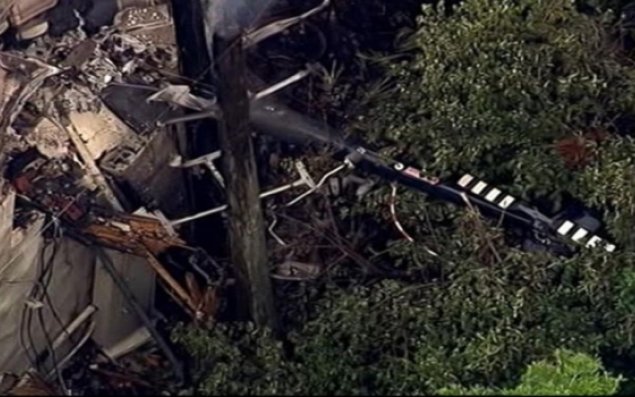 Helikopter yaşayış evinə düşüb,       ölənlər var 