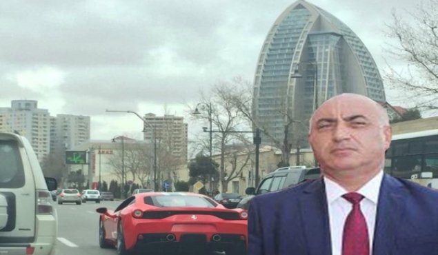 İcra başçısının oğlu Bakıda nömrəsiz “Ferrari” sürür      FOTO 