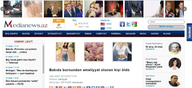 Medianews.az saytının təsisçisi məhkəməyə cəlb edilib