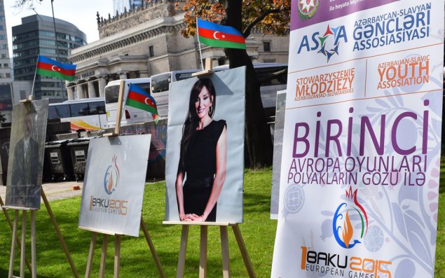Polşada “Heydər Əliyev polyakların gözü ilə” və   “Bakı-2015: 1-ci Avropa Oyunları” sərgisi keçirildi-FOTO