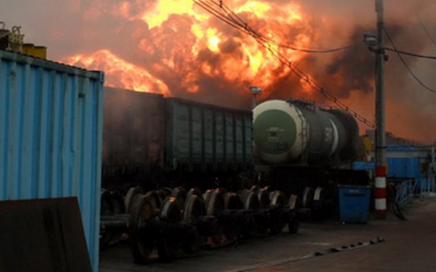 Qatar alovlandı  Yalama-Bakı