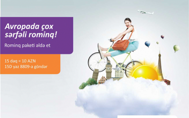 Azercell-dən cəmi 10 azn-ə   15 dəq rominq 