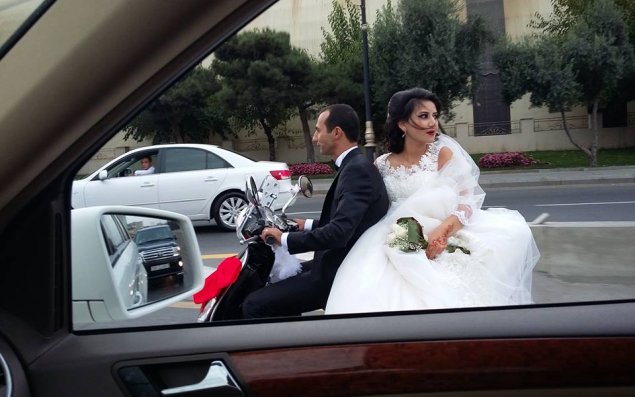 Bakıda cütlük toylarına hamıdan fərqli şəkildə getdi   — FOTO + VİDEO