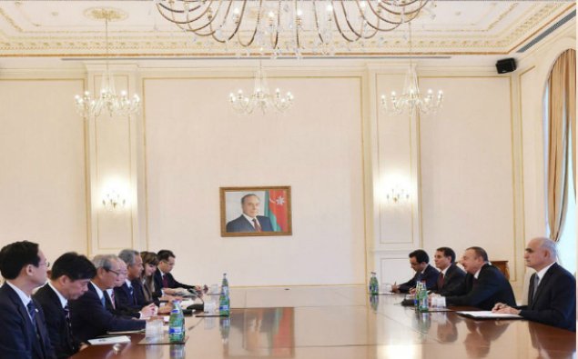Prezident İlham Əliyev Yaponiyanın dövlət nazirini qəbul edib   - YENİLƏNİB - FOTO