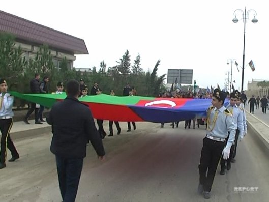 Bayraq günü münasibətilə Hacıqabulda veloyürüş keçirildi   - FOTO