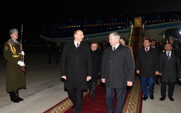 İlham Əliyev Belarusda rəsmi səfərdədir  - FOTOLAR