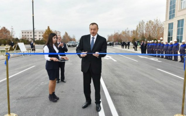 İlham Əliyev yolun açılışında iştirak edib   - Fotolar