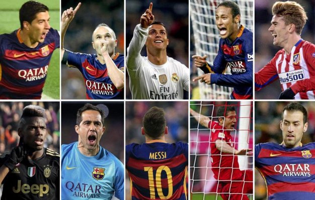 İlin ən yaxşı 10 futbolçusu   - Messi birincidir