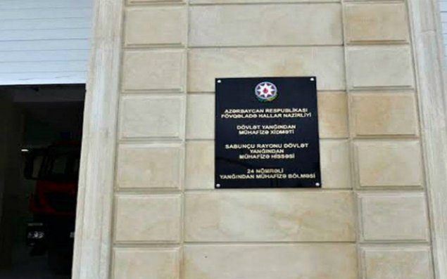 Nardaranda yanğından mühafizə bölməsi açılıb