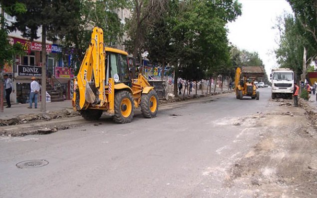 Nəsimi rayonunda iki küçənin təmirinə başlanılıb