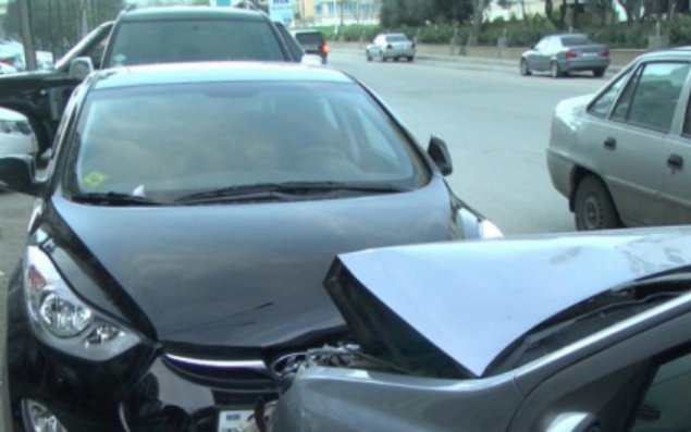 Bakıda aeroport yolunda səkkiz avtomobil toqquşdu