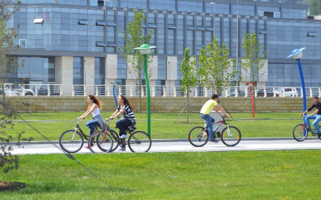 Sumqayıtda velosipedçilər üçün xüsusi zolaq ayrılıb   – FOTO