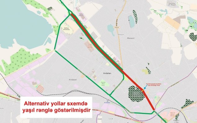 Sürücülərin Diqqətinə:   Bakı-Sumqayıt yolu bağlanır