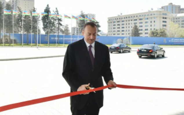 İlham Əliyev Ağstafada – FOTO