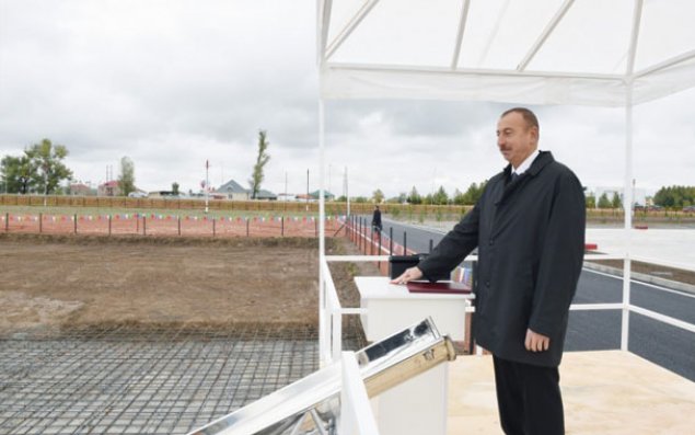 İlham Əliyev  Ağstafada bir sıra açılışlarda iştirak edib — FOTO