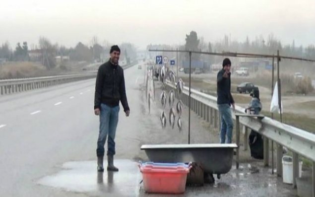 Bakı-Qazax avtomagistralında təhlükə – FOTO