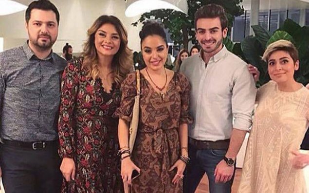 ATV-nin məşhur aparıcıları Leyla Əliyeva ilə - FOTO