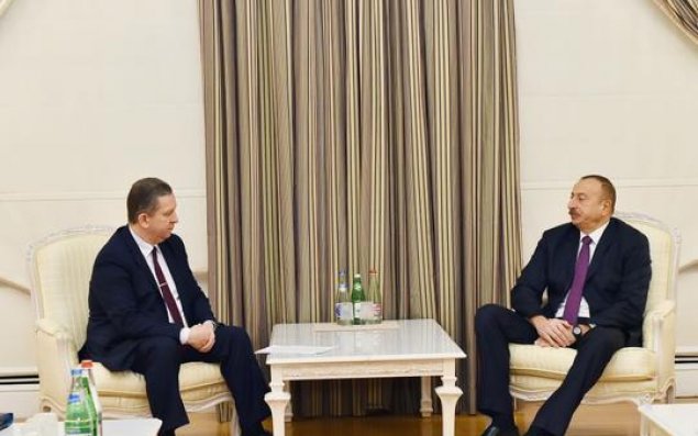 İlham Əliyev ukraynalı naziri qəbul etdi