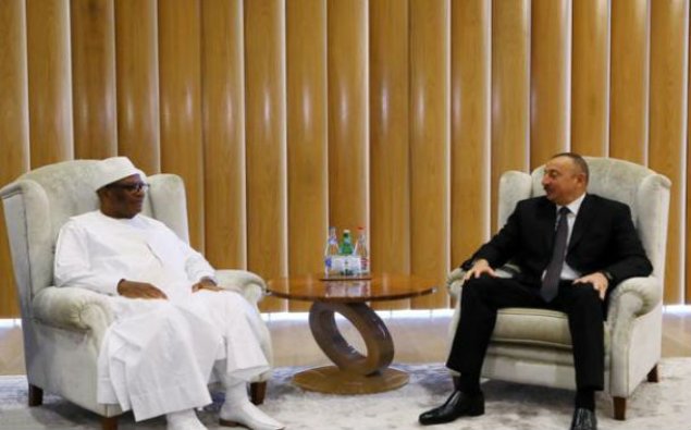 İlham Əliyev Mali prezidenti ilə görüşdü