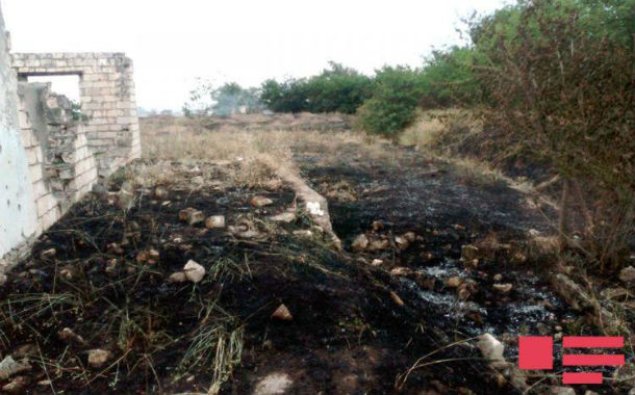 Ermənilər Ağdamın işğal altında olan kəndini yandırdı - FOTOLAR